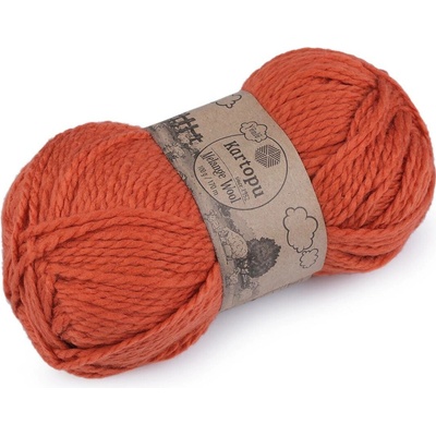 Pletací příze Melange Wool 100 g Varianta: 4 (1210) oranžová mrkvová, Balení: 1 ks 54974/138020/253071