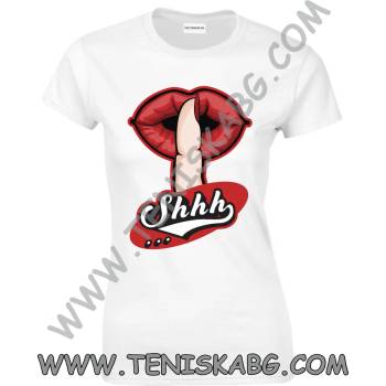 Image 1 of Fruit of the Loom Тениска - Silent hand Shhh