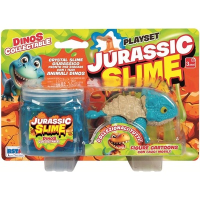 RS Toys Фигурка RS Toys Jurassic - Динозавър трансформер със слайм, син (12305A)