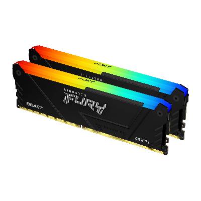 Памет Kingston FURY Beast Black RGB 16GB(2x8GB) DDR4 3200MHz CL16