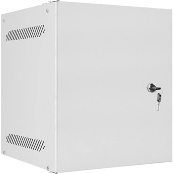 Lanberg rack cabinet 10" wall-mount 6U-280x310 for self-assembly with metal door grey (flat pack)