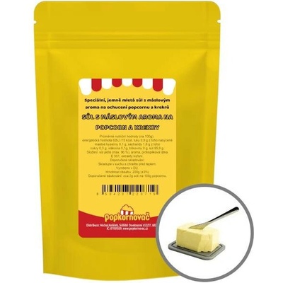 POPKORNOVAČ sůl s máslovým aroma na popcorn 200 g