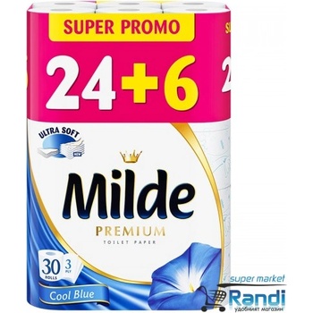 Тоалeтна хартия Milde Sensitive 24бр. +6бр