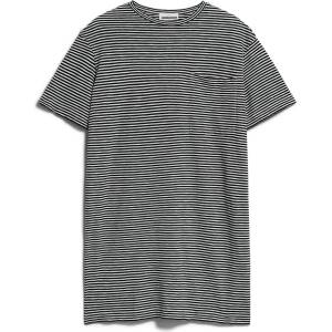 Armedangels Дамска рокля Armedangels Women's Chaara Lovely Stripes Dress - Black / Oatmilk (134-1399-0113)