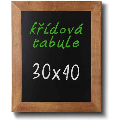 A-Z Reklama CZ CHBLB30x40 Woodboard nástěnná dřevěná křídová tabule světle hnědý lak 30 x 40 cm