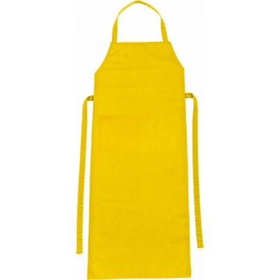 CG Workwear Zástěra Verona s laclem a kapsou 90x75 cm Žlutá CGW1146