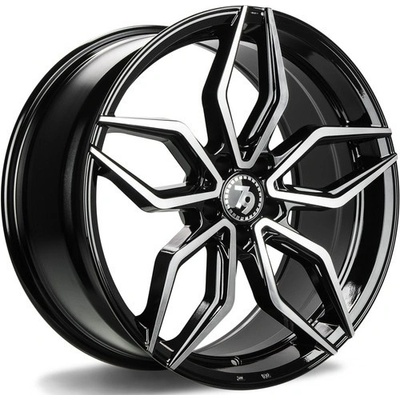 79WHEELS SCF-D 8x18 5x112 ET35 black front polished