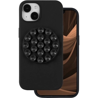 Gigapack iPhone 13 GIGAPACK Силиконов капак за телефон, матов, с вендуза, ЧЕРЕН GP-187348 (GP-187348)