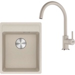Franke - Кухненски комплект G273SA, мивка Fragranite MRG 610-37 RTL и смесител FC 6018.082, сахара 114.0700. 784 (114.0700.784) Мивка за вграждане