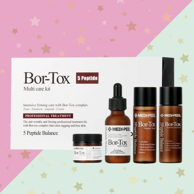 MEDI PEEL BOR-TOX 5 PEPTIDE MULTI CARE KIT Korejská kosmetika sada 4 produkty