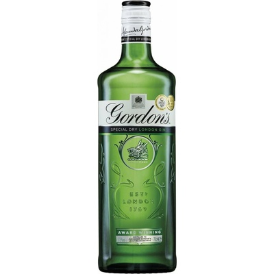Gordon's London Dry Gin Green 37,5% 1 l (čistá fľaša)