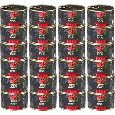 Dolina Noteci Mini Rafi s hovädzím mäsom 24 x 185 g