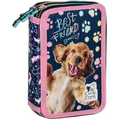 CLEO and FRANK 44 ученически несесер с 2 ципа, ПЪЛЕН