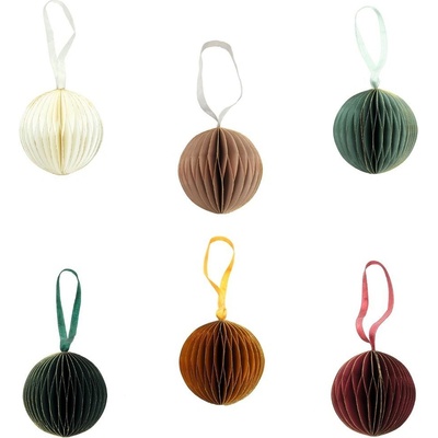 Retlux RXL 486 Sada vánočních papírových ozdob 7 cm 6 ks – Hledejceny.cz