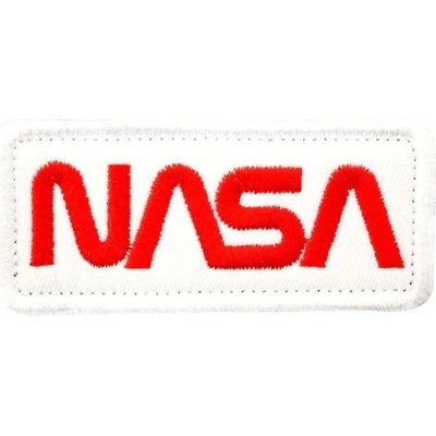 EA nášivka NASA červená/bílý podklad velcro