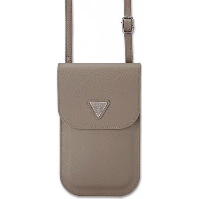 Guess PU Grained Triangle hnedá 57983122259
