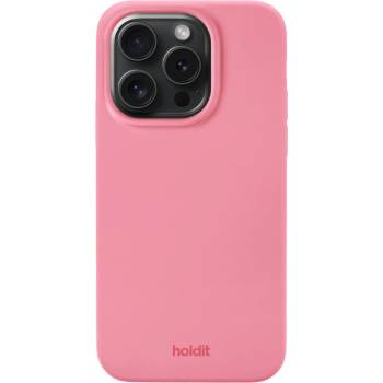 Holdit Калъф Holdit - Silicone, iPhone 15 Pro, Rouge Pink (7330985161728)