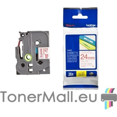 Brother Tape Red on White Brother TZ-252