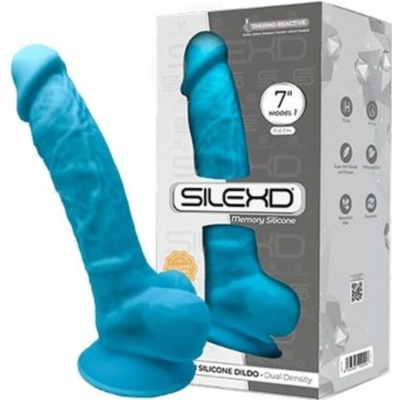 Silexd Silikónové Dildo 18 cm Modré