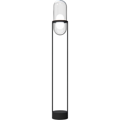 Molto Luce Stylová stojací lampa se skleněnou kapslí Pille F Sklo: Šedé / Šedé 737-60013GGTv1