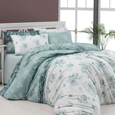 TiaHome Obliečky flanel Carmela zelená 200x140 90x70