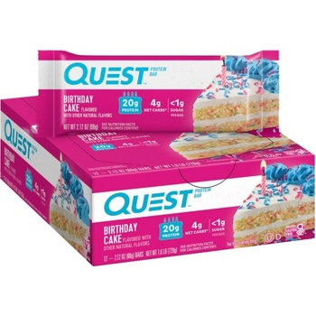Quest Nutrition Quest Bar | Different Flavors [12 x 60 грама] Birthday Cake
