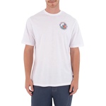 Hurley Мъжка тениска Hurley Tee S/S Printing Press Enjoy T-shirt - White - размер M (216-8150-0212)