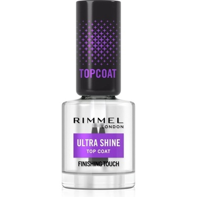 Rimmel Ultra Shine vrchní lak na nehty pro dokonalou ochranu a intenzivní lesk 12 ml