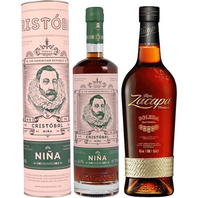 Zacapa Solera Gran Reserva 0,7 l + Ron Cristóbal Nina 8-12y 40% 0,7 l (set)