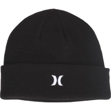 HURLEY ICON CUFF BEANIE BLACK/WHITE