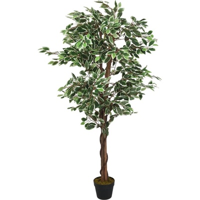Umělý Fíkus 630 Listů Zelený - 80 cm