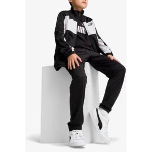 PUMA Poly Colorblock Tracksuit Black/White - magazinko