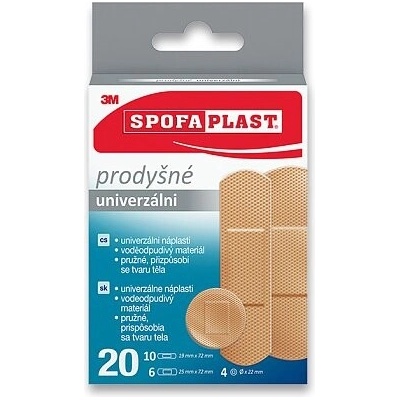 3M Spofaplast - prodyšná náplast, mix 20 ks
