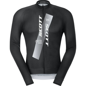 Scott Мъжка фланелка с дълъг ръкав за колоездене Scott Jersey Rc Pro L/S Cycling jersey - Black / White - размер XXL (056-4074-0115)