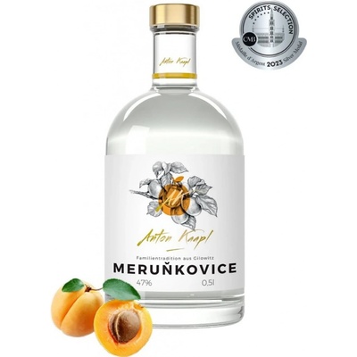 Anton Kaapl Meruňkovice 47% 0,5 l (holá láhev)