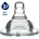 Babyono Силиконов антиколик биберон Babyono - широк, 3 капки (8270048)