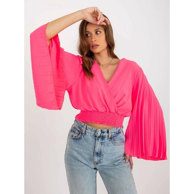 Blouse-DHJ-BZ-16503.30X-fluo pink