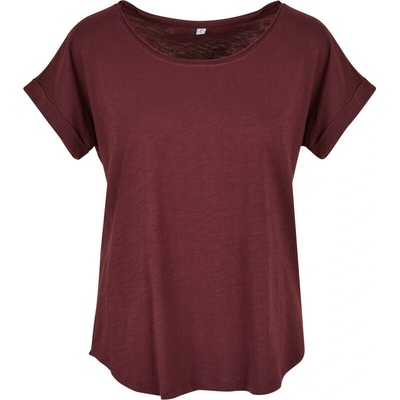 Build your Brand Tričko BY 036 slubové krátký rukáv dámské COT560036ahf00 cherry