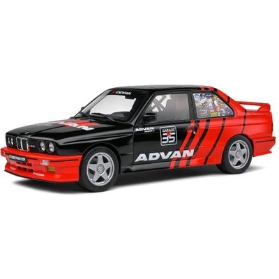Solido 1: 18 bmw e30 m3 drift team black/red Ädvan" 1990