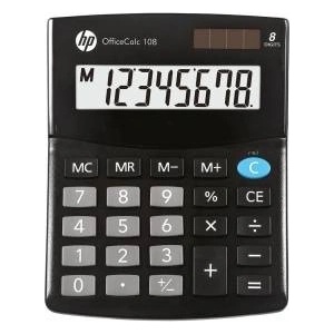 HP HP Calculator Office Calculator HP-OC 108/INT BX, 8-digit. Display, 125x101x33mm, black Калкулатори