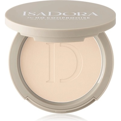 IsaDora The No Compromise Matte Longwear Powder kompaktný púder pre matný vzhľad 60 Neutral Porcelain 8 g