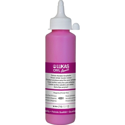 LUKAS Cryl Liquid АКРИЛНА боя Magenta Red (Primary) 250 ml 1 бр (42510250)