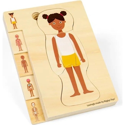Bigjigs Toys puzzle anatómie dievča