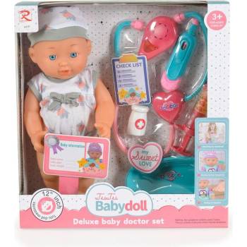 Moni Кукла 31см със стетоскоп и звук Hippo 6818 (3800146223595)