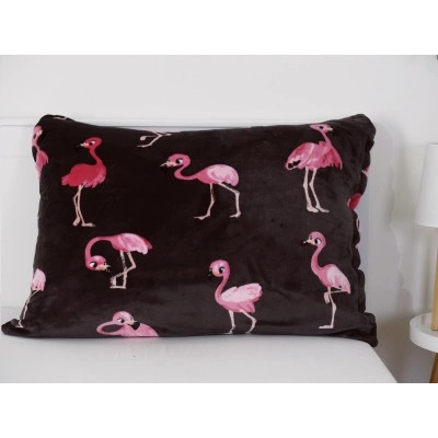 MKLozkoviny.sk mikroplyš Flamingos 70 x 90 cm
