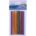 Craft with fun Colored wooden sticks 15pcs