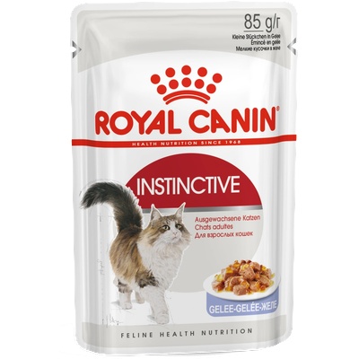 Royal Canin Instinctive 12x85g в желе мокра храна в желе за възрастни, капризни котки