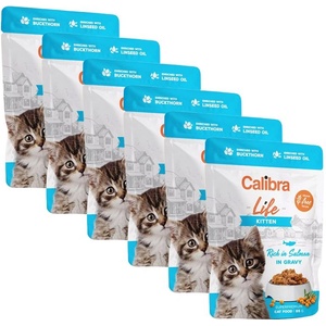 Calibra Cat Life Kitten Salmon в сос 6 x 85 г