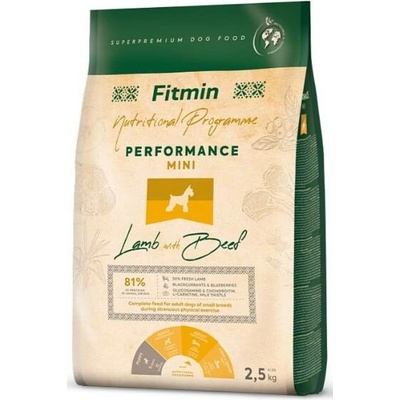 Fitmin Performance Mini Lamb & Beef 2 x 2,5 kg