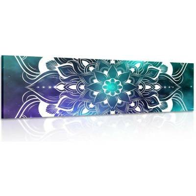 Obraz moderní Mandala s orientálním vzorem - 90x30